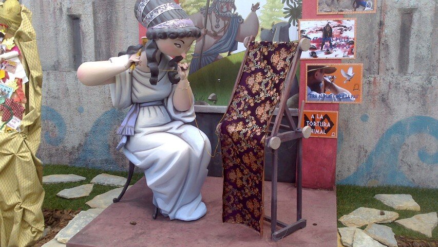 Visita a la falla de Valencia Na Jordana 2013