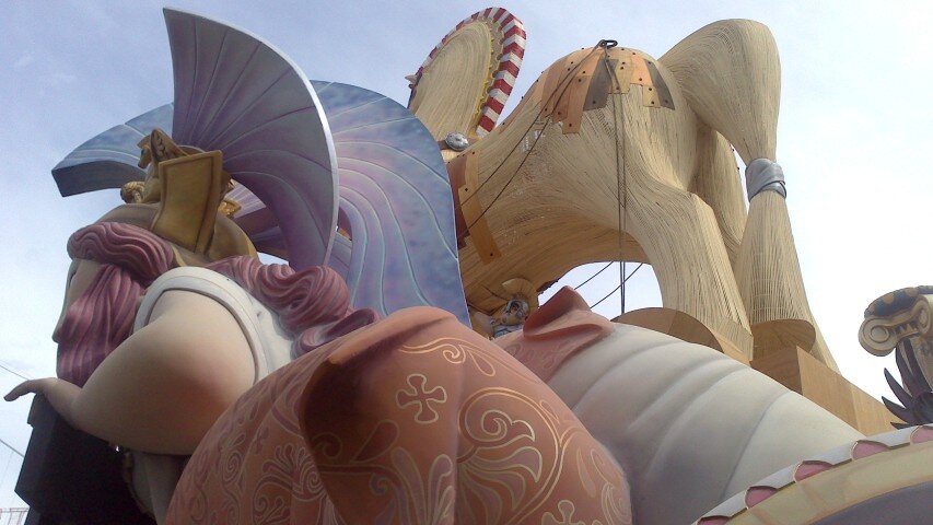 Visita a la falla de Valencia Na Jordana 2013