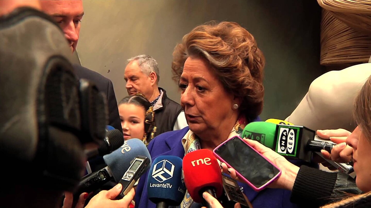 Declaraciones de Rita Barberá sobre el IVA de los artistas falleros