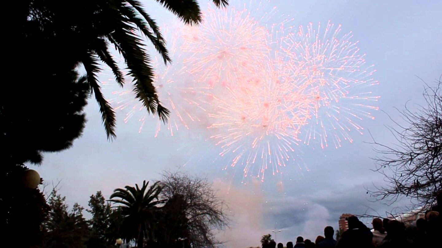 Mascletà aérea en Valencia