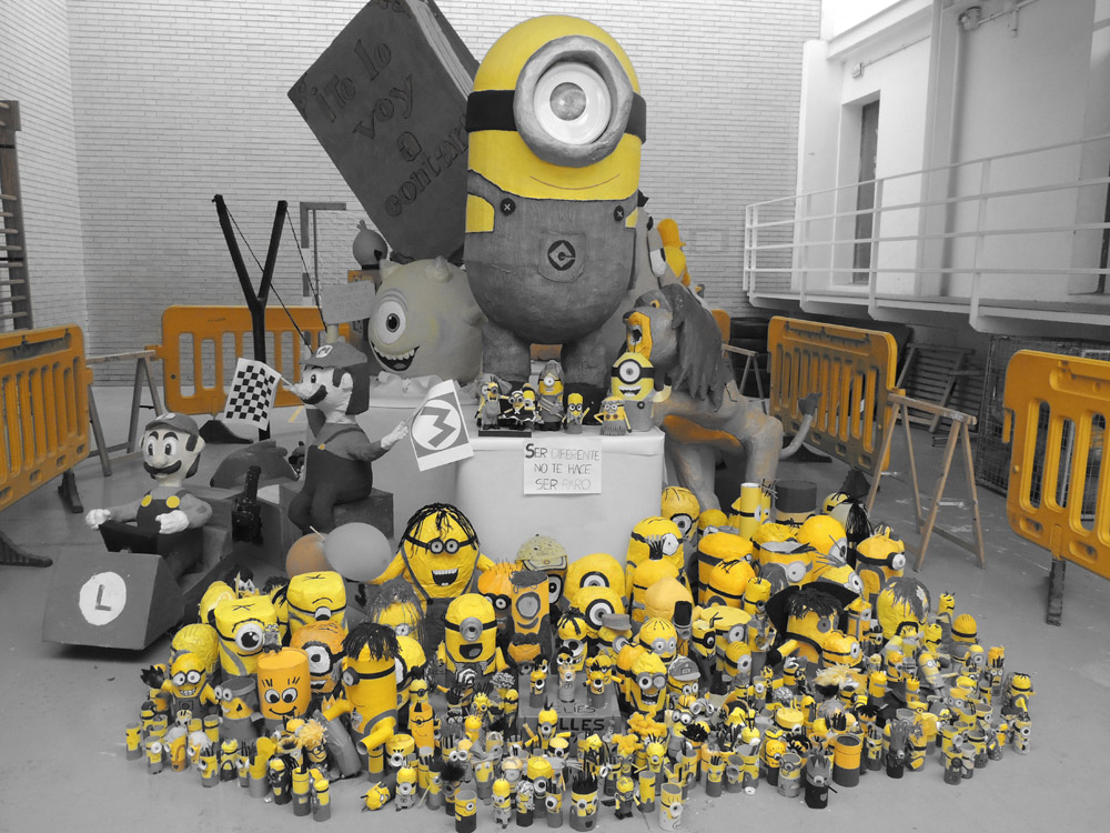 La Falla Plaza de la Merced elegirá mañana el monumento escolar ganador del concurso de fallas escolares