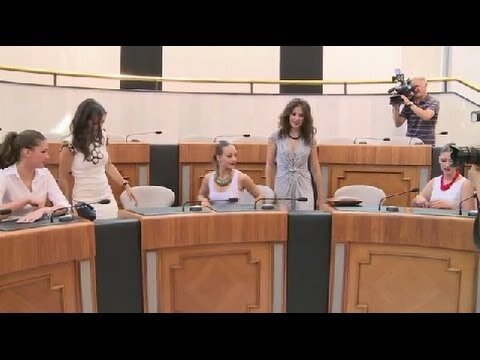 Belleas del Foc 2014 recepción ofrecida hoy por la presidenta de la Diputación de Alicante