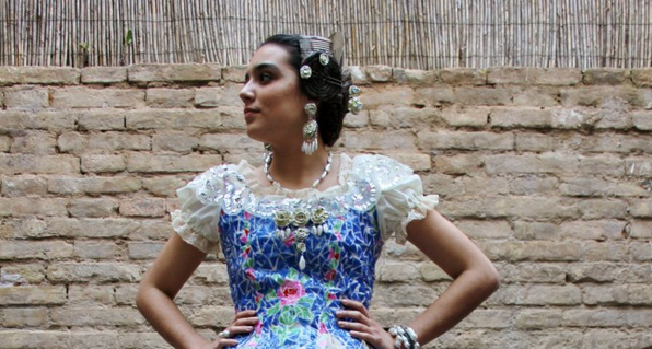 Rosa Montesa, un traje de valenciana » fallera » totalmente reciclado #fallas2015