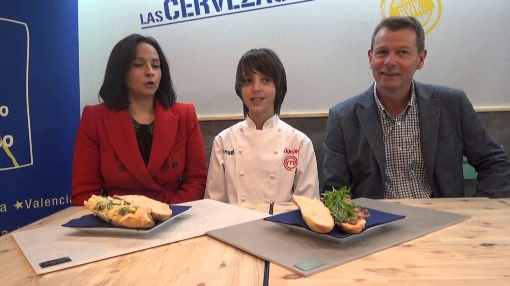 MasterChef Junior 2 Manuel recetas de bocadillos para las cervezas del mercado Valencia