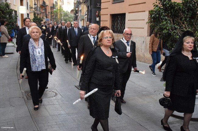 Els miracles de San Vicente Ferrer procesión del altar del Carmen y del Mercat