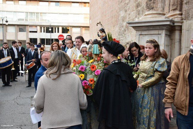 Els miracles de San Vicente Ferrer procesión del altar del Carmen y del Mercat