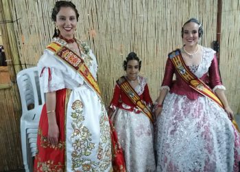 Las falleras mayores de Dénia disfrutan de las Fiestas de la Primavera de Murcia