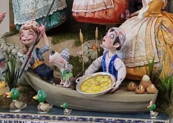 El ninot infantil de la comisión Almirante Cadarso-Conde Altea es indultado por los visitantes de la Exposición del Ninot 2023